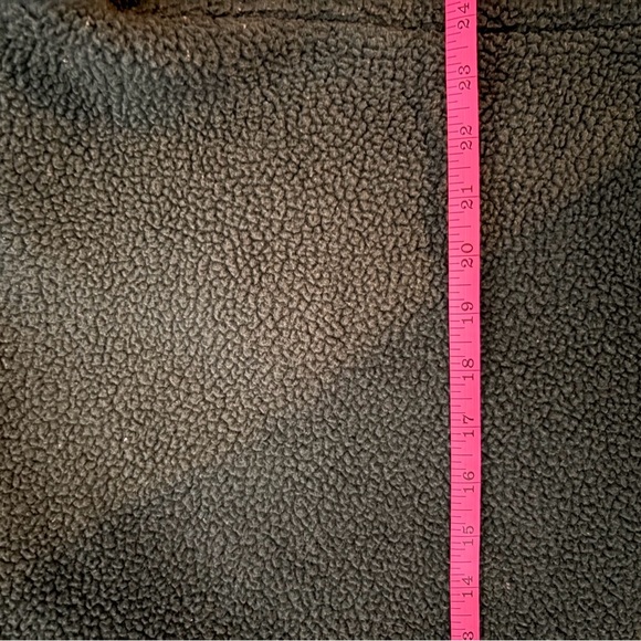 Free People Green Fleece Quarter-Zip Pullover - Picture 3 of 5